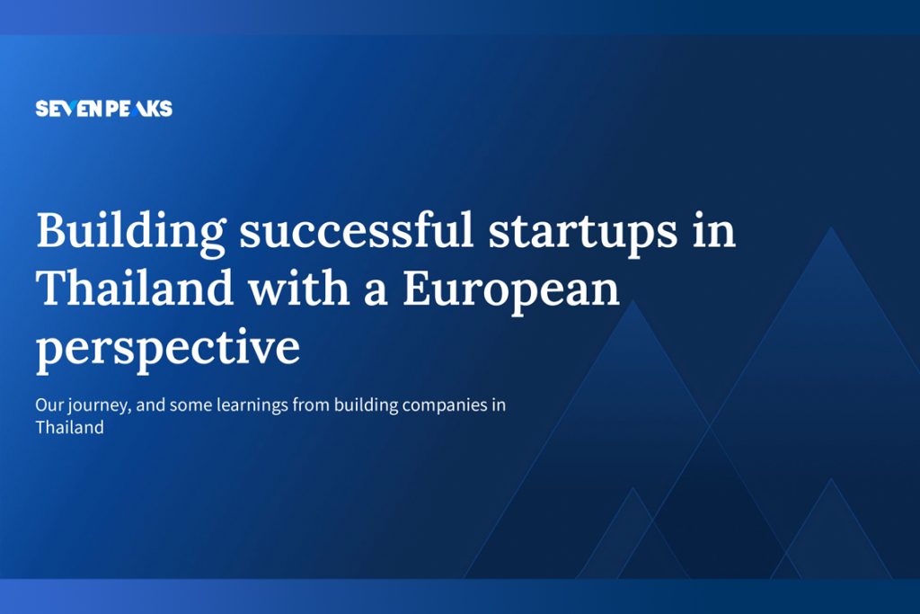 Building successful startups in Asia with a European perspective